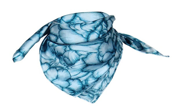 charlotte sparre Claudia 55x55 cm / CS536 Claudia 55x55 - Blue Scarf