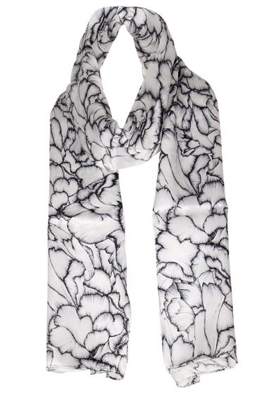 charlotte sparre Claudia 90x90 cm / CS536 Claudia 35x165 - Off white Scarf