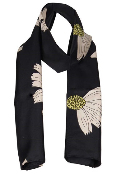 charlotte sparre Daisy Love 35x165 cm / CS608 Daisy Love 35x165 - Black Scarf
