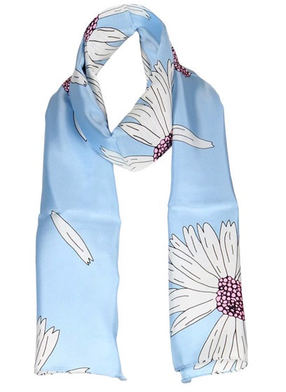 charlotte sparre Daisy Love 35x165 cm / CS608 Daisy Love 35x165 - Light blue Scarf
