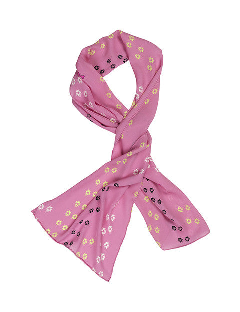 charlotte sparre Dog tracks 35x165 cm / CS602 Dog tracks 35x165 - Pink Scarf charlotte sparre Dog tracks 35x165 cm / CS602 Dog tracks 35x165 - Pink Scarf
