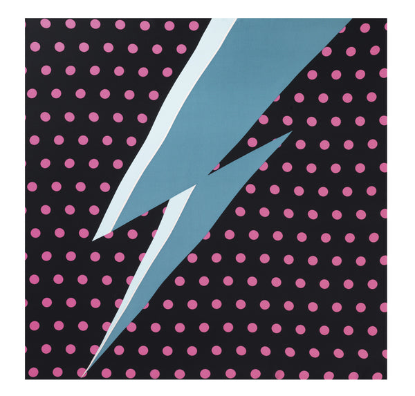 charlotte sparre Dots lightning 90x90 / 90-381 Dots lightning 90x90 - Black/Blue Scarf