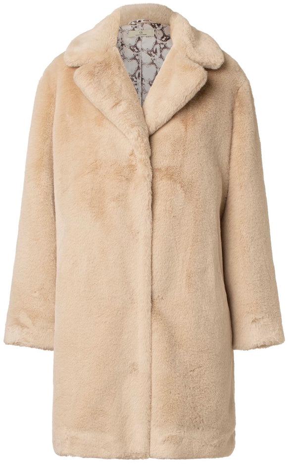 charlotte sparre Fake fur coat / 3098 Solid - Cream Jacket