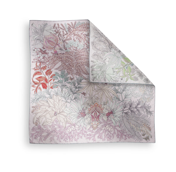 charlotte sparre Fibi 135x135 cm / SS004 Fibi 135x135 - Mint/Red Scarf