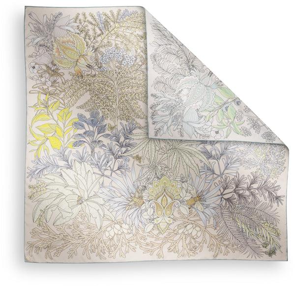 charlotte sparre Fibi 90x90 cm / SS004 Fibi 90x90 - Blue/Yellow Scarf