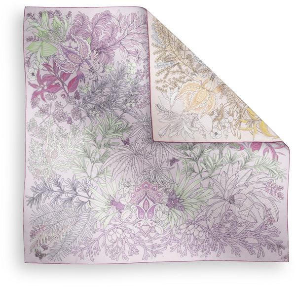 charlotte sparre Fibi 90x90 cm / SS004 Fibi 90x90 - Lilac/Peach Scarf