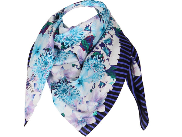 charlotte sparre Florence 90x90 cm / 90-352 Florence 90x90 - Blue Scarf