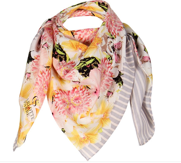charlotte sparre Florence 90x90 cm / 90-352 Florence 90x90 - Rose Scarf