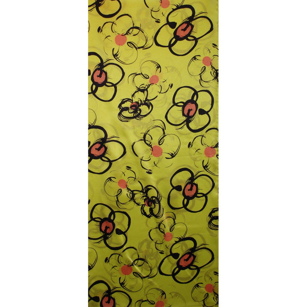 charlotte sparre Flower stroke 35x165 cm / CS402 Flower stroke 35x165 - Yellow Scarf