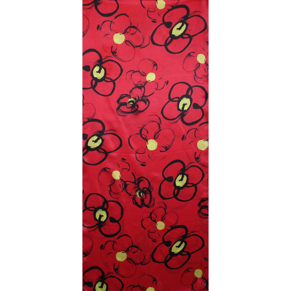 charlotte sparre Flower stroke 35x165 cm / CS402 Flower stroke 35x165 - Red Scarf