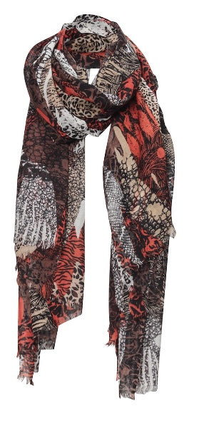 charlotte sparre Forest 100x200 cm / SCS058 Forest 100x200 - Orange Scarf charlotte sparre Forest 100x200 cm / SCS058 Forest 100x200 - Orange Scarf