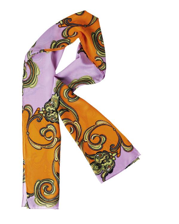 charlotte sparre Ida 35x165 cm / CS545 Ida allover 35x165 - Orange/Rose Scarf