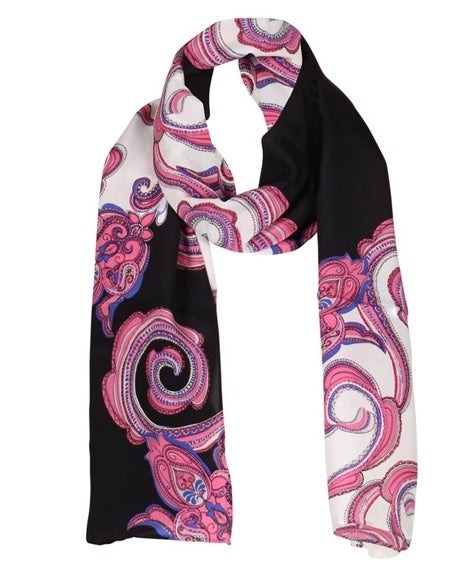 charlotte sparre Ida 35x165 cm / CS545 Ida allover 35x165 - White/Black Scarf