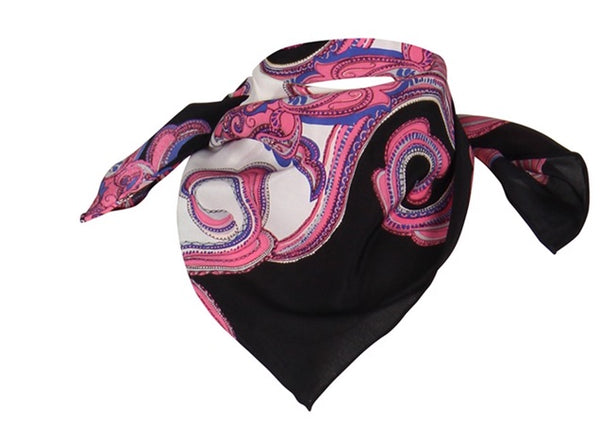 charlotte sparre Ida 55x55 cm / CS545 Ida allover 55x55 - White/Black Scarf