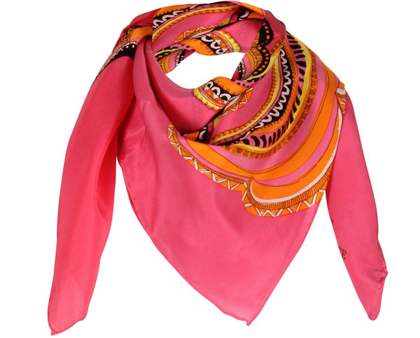 charlotte sparre Ida 90x90 cm / 90-382 Ida 90x90 - Red/Pink Scarf charlotte sparre Ida 90x90 cm / 90-382 Ida 90x90 - Red/Pink Scarf