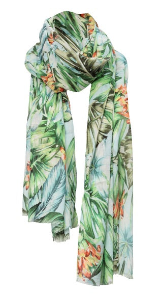 charlotte sparre Jungle 100x200 cm / SCS005 Jungle 100x200 - Green Scarf charlotte sparre Jungle 100x200 cm / SCS005 Jungle 100x200 - Green Scarf