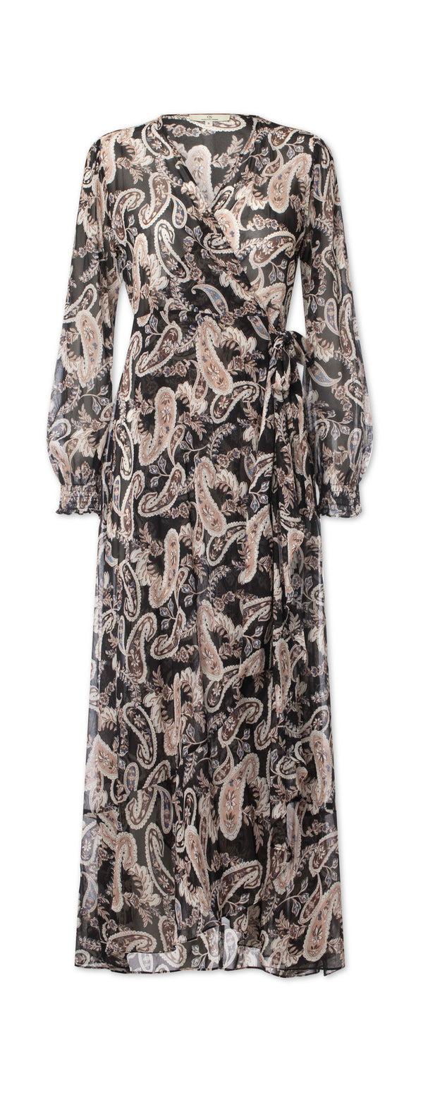 charlotte sparre Long frill wrap Cynthia ggt / 3253 Cynthia ggt - Black Dress