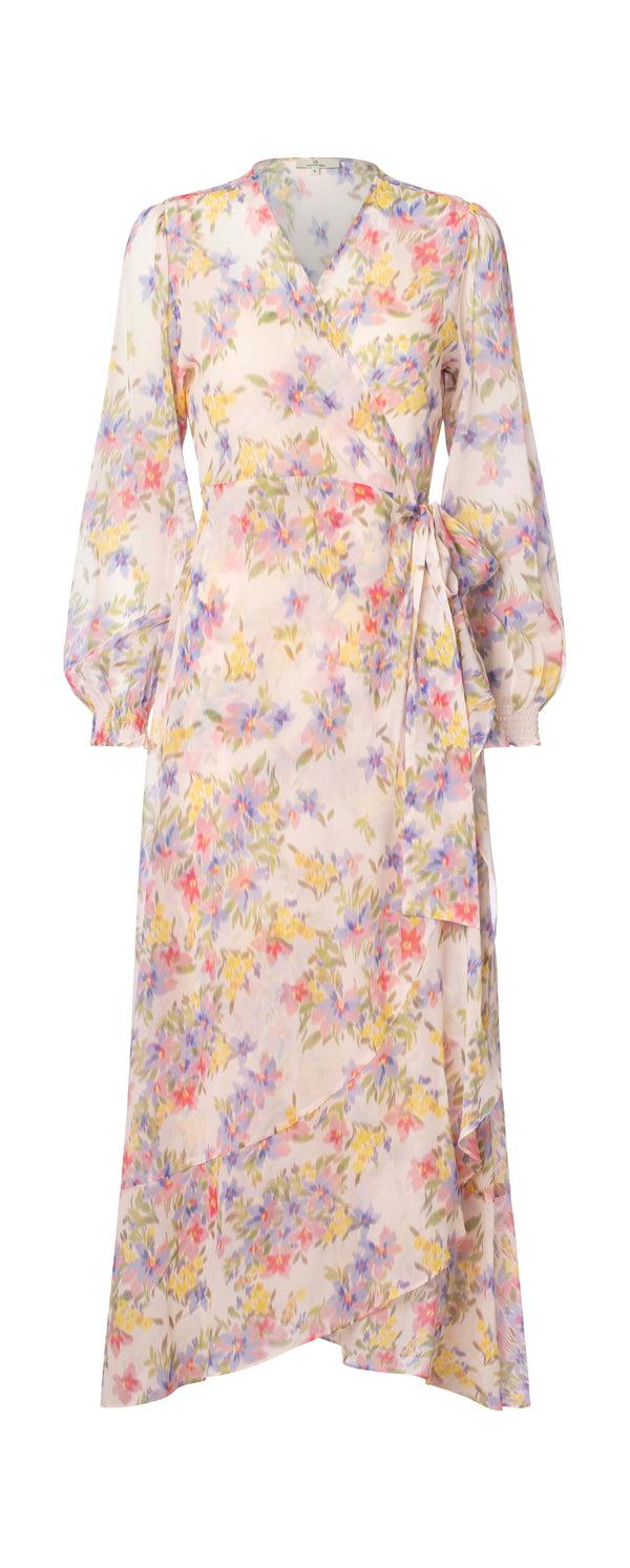 charlotte sparre Long frill wrap Primrose ggt / 3160 Primrose ggt - Lilac Dress