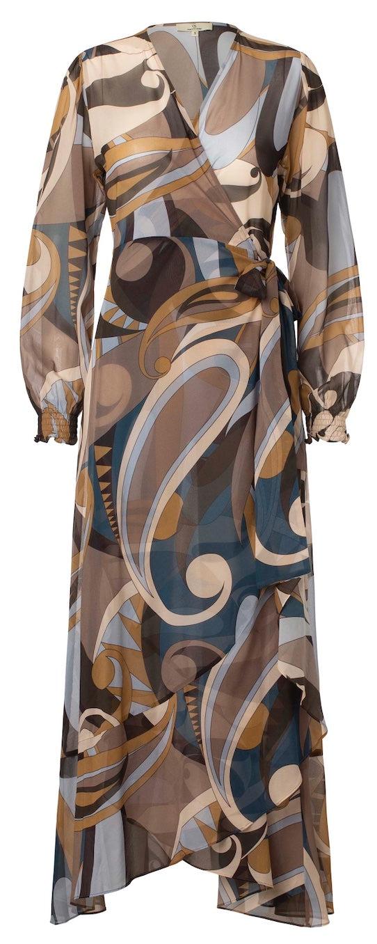 charlotte sparre Long frill wrap Rosalie ggt / 3059 Rosalie ggt - Kaki Dress