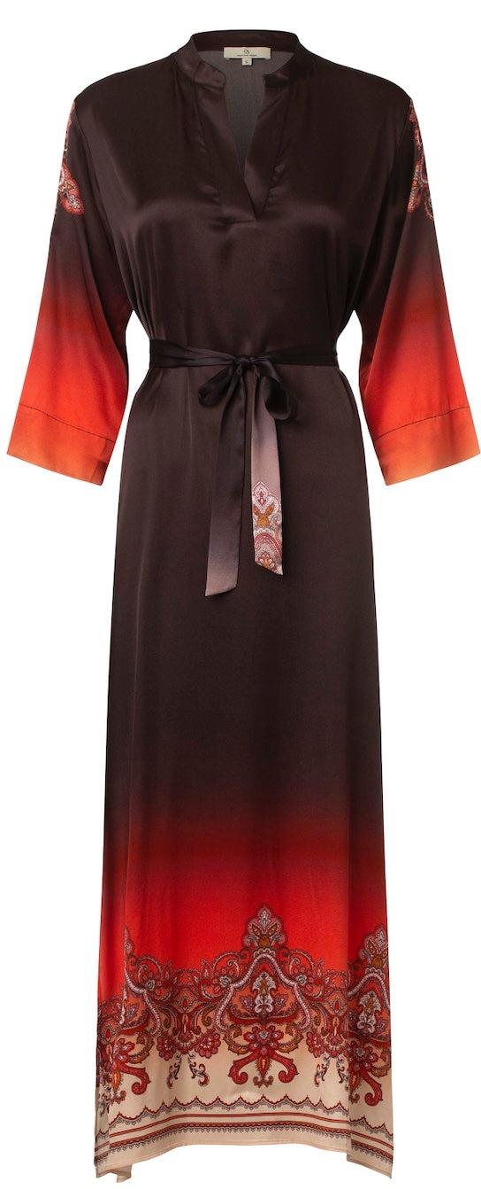 charlotte sparre Long placement dress Sunset / 3050 Sunset - Orange Dress
