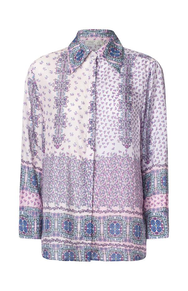 charlotte sparre Loose shirt Hedgy / 3165 Hedgy - Lilac Blouse charlotte sparre Loose shirt Hedgy / 3165 Hedgy - Lilac Blouse