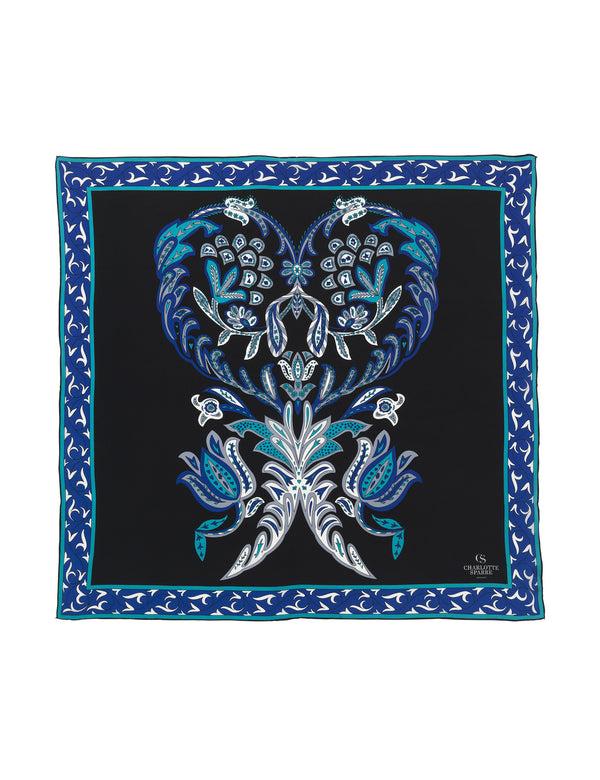 charlotte sparre Miriam 90x90 cm / 90-388 Miriam 90x90 - Cobalt Scarf