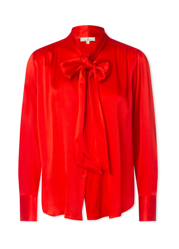 charlotte sparre My bow blouse Solid / 3202 Solid - Red Blouse