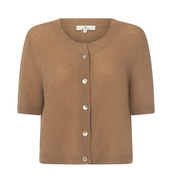 charlotte sparre My cashmere cardi / 3492 Solid - Camel Knit