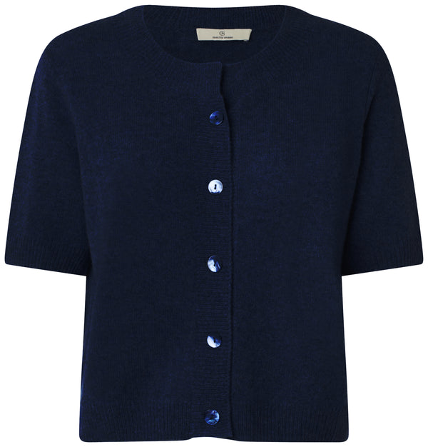 charlotte sparre My cashmere cardi / 3492 Solid - Navy Knit