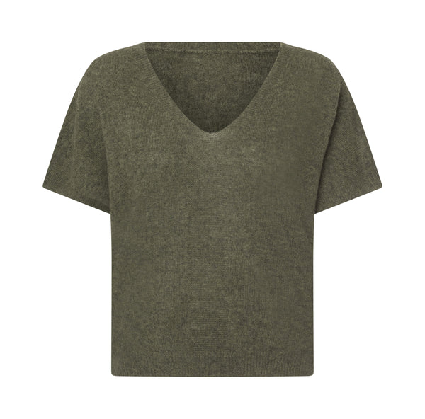charlotte sparre My cashmere top / 3491 Solid - Army Knit