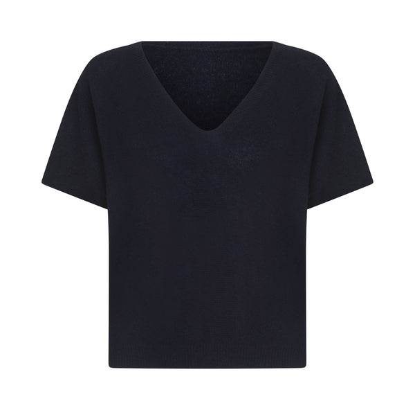 charlotte sparre My cashmere top / 3491 Solid - Navy Knit