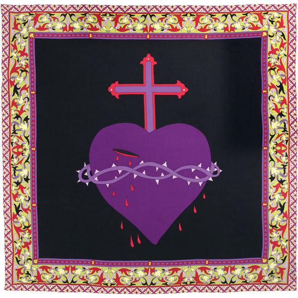 charlotte sparre Open heart 90x90 cm / 90-342 Open heart 90x90 - Lilac Scarf