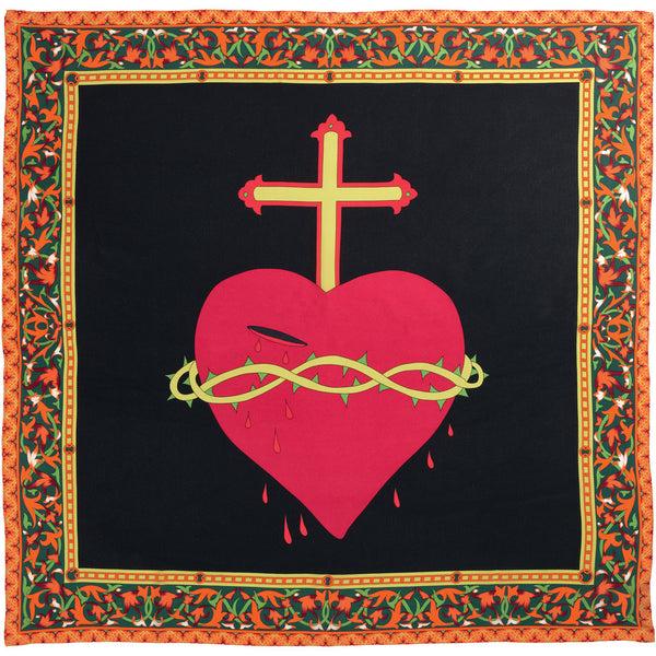 charlotte sparre Open heart 90x90 cm / 90-342 Open heart 90x90 - Red Scarf