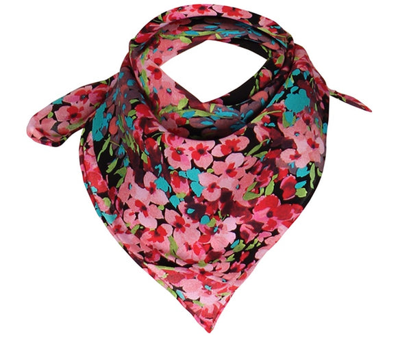 charlotte sparre Pauline 55x55 cm / CS604 Pauline allover 55x55 - Black Scarf