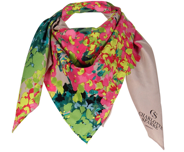 charlotte sparre Pauline 90x90 cm / 90-406 Pauline 90x90 - Nougat Scarf