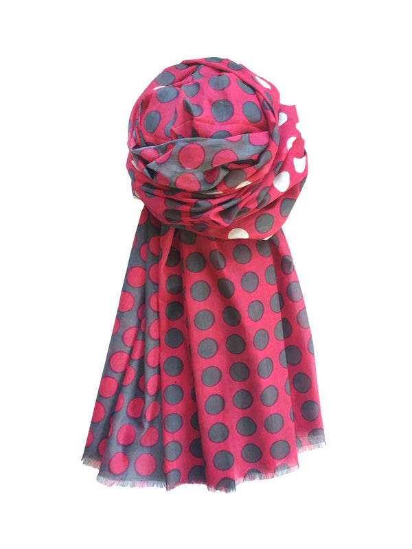 charlotte sparre Peace dot 100x200 cm / SCS043 Peace dot 100x200 - Pink Scarf