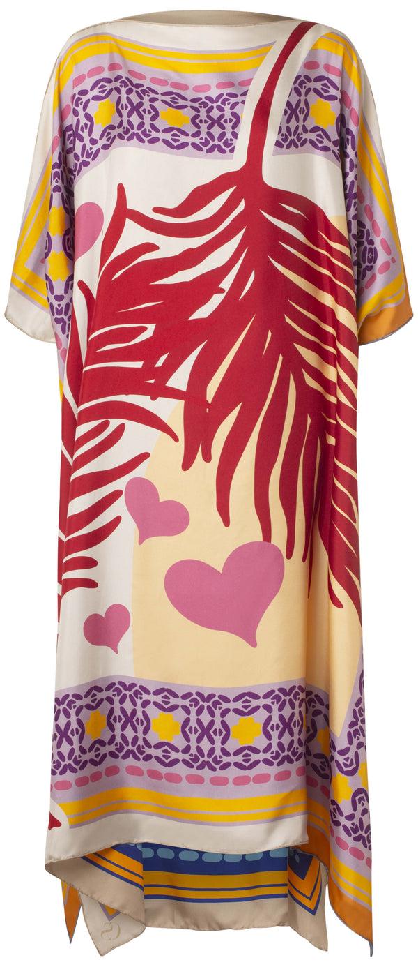 charlotte sparre Scarf kaftan / 3399 Summerfeel scarf - Red/Blue Dress
