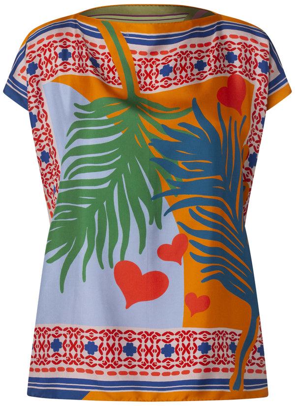 charlotte sparre Scarf top / 3398 Summerfeel scarf - Multi/Lilac Top