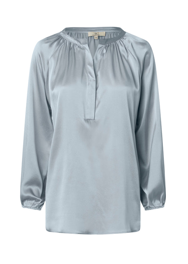 charlotte sparre Selma Solid / 3214 Solid - Blue Blouse charlotte sparre Selma Solid / 3214 Solid - Blue Blouse