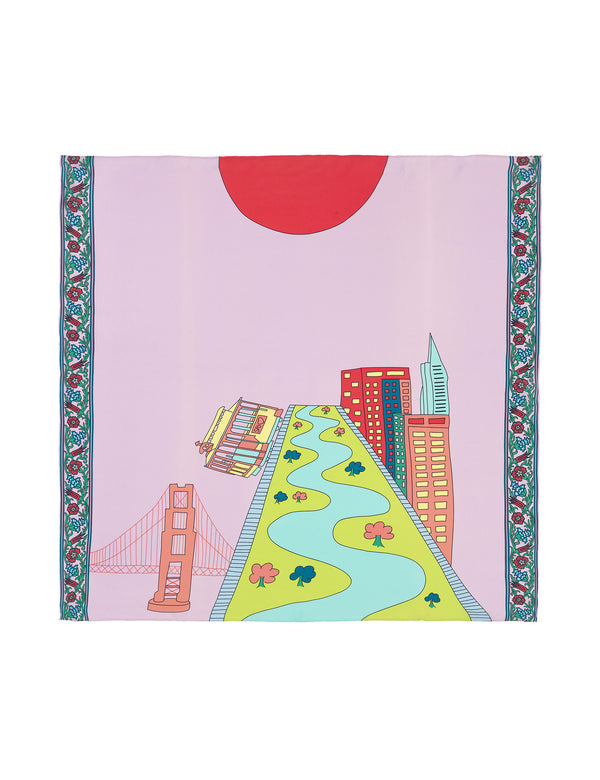 charlotte sparre SFO 90x90 cm / 90-410 SFO 90x90 - Morning Scarf charlotte sparre SFO 90x90 cm / 90-410 SFO 90x90 - Morning Scarf