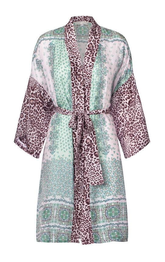charlotte sparre Short kimono Hedgy / 3172 Hedgy - Green Kimono