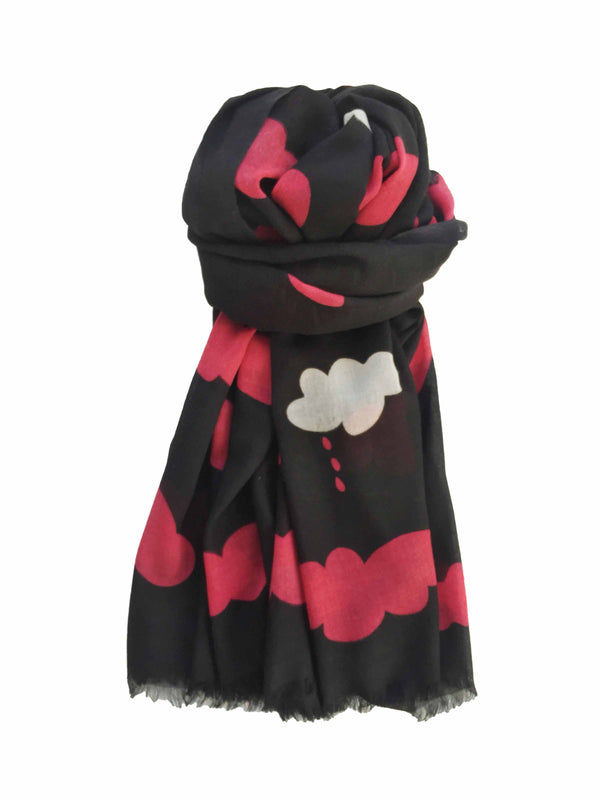 charlotte sparre Sky 100x200 cm / SCS047 Sky 100x200 - Black Scarf