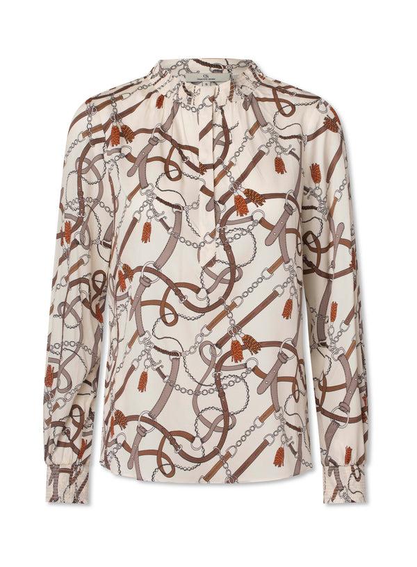 charlotte sparre Smock neck Chic / 3209 Chic - Cream Blouse