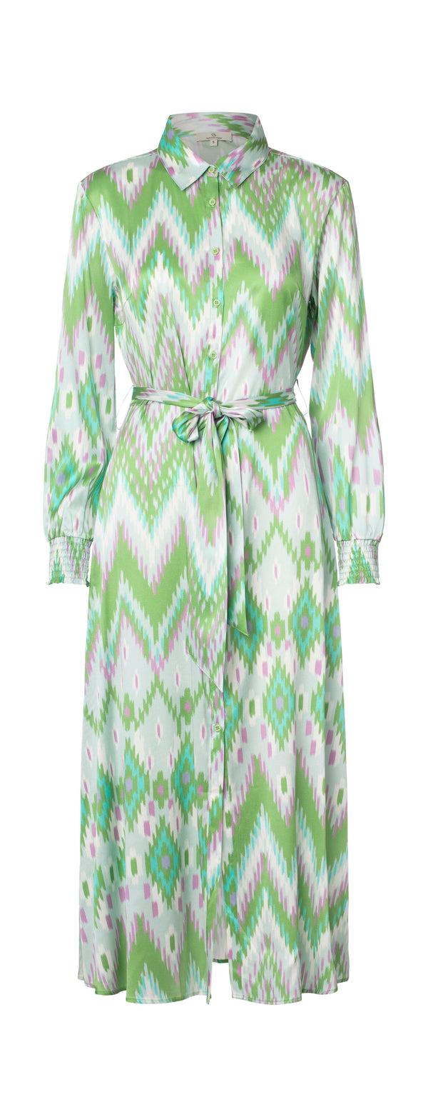 charlotte sparre Smock shirt dress Zille / 3132 Zille - Green Dress
