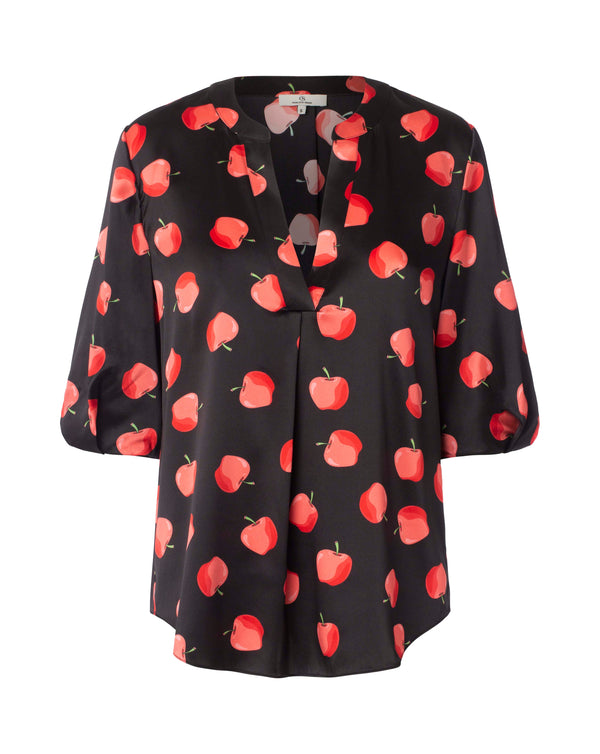 charlotte sparre So-me Apples / 3104 Apples - Black Blouse