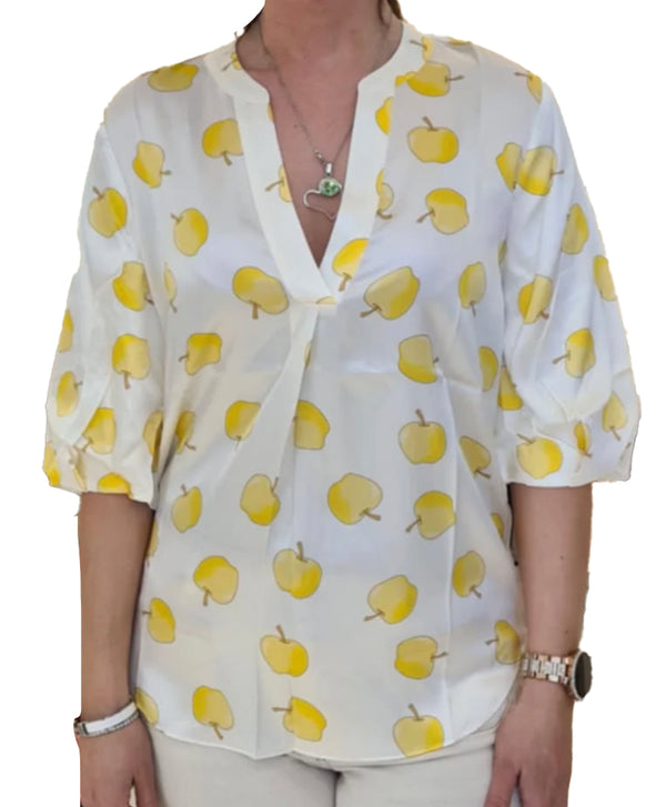 charlotte sparre So-me Apples / 3104 Apples - Yellow Blouse charlotte sparre So-me Apples / 3104 Apples - Yellow Blouse