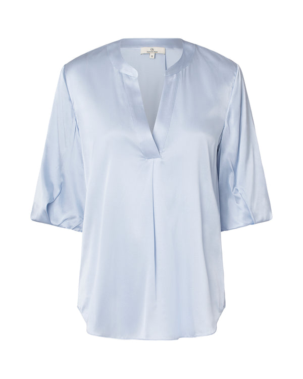 charlotte sparre So-me Solid / 3104 Solid - Light blue Blouse