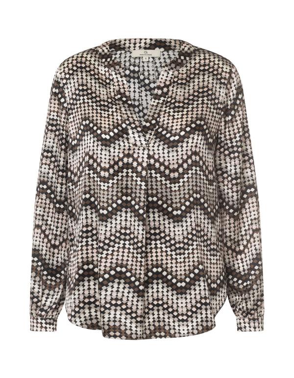 charlotte sparre Spark blouse Squarezig / 3412 Squarezig - Black/Rose Blouse