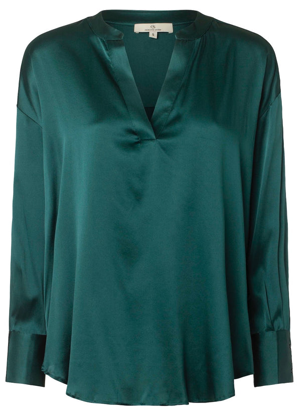 charlotte sparre Sparky Solid / 3007 Solid - Green Blouse