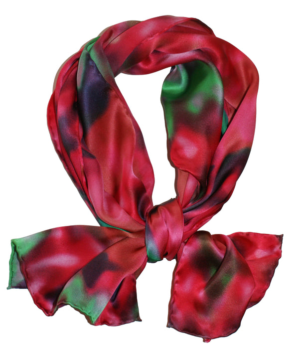 charlotte sparre Spotlight 55x55 cm / CS448 Spotlight 55x55 - Pink/Green Scarf